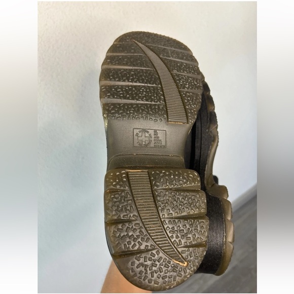 Vintage 90s Dr Martens 9788 Black Leather Moto Boots M7 W8.5 UK Made Unisex RARE - Picture 9 of 16